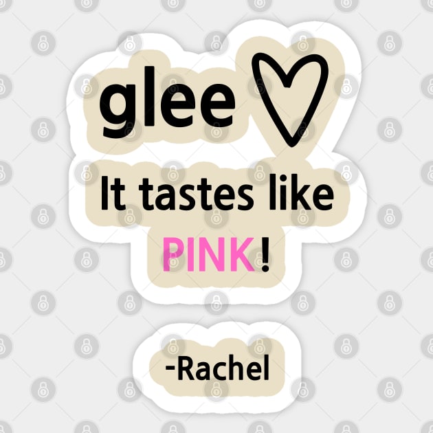 Glee/Pink Sticker by Said with wit